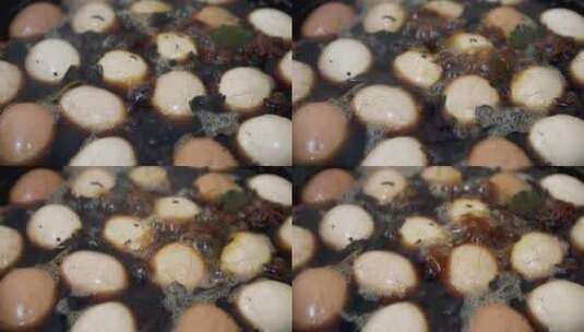 水煮茶叶蛋调料视频素材高清在线视频素材下载