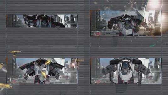 裸眼3D机器人动画制作高清在线视频素材下载