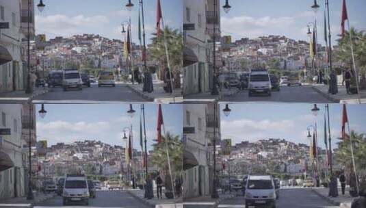 摩洛哥车流高清在线视频素材下载