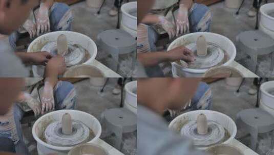 陶瓷制作高清在线视频素材下载