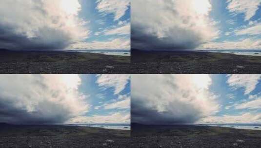 冰岛云层延时高清在线视频素材下载
