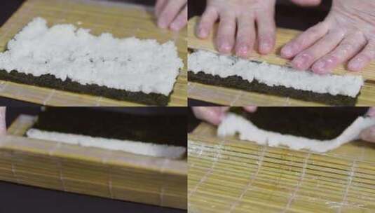 寿司卷制作寿司高清在线视频素材下载