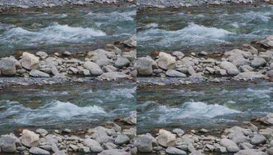 溪流水流顺流流动高清在线视频素材下载