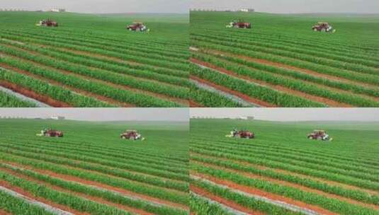 现代农业航拍，农业机械高清在线视频素材下载