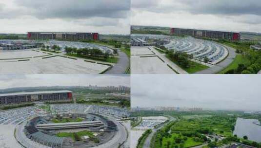 「有版权」航拍上海国际赛车场合集4K高清在线视频素材下载