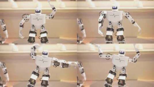跳舞的机器人高清在线视频素材下载