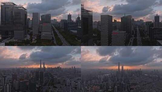 台风格美掠过申城0002高清在线视频素材下载