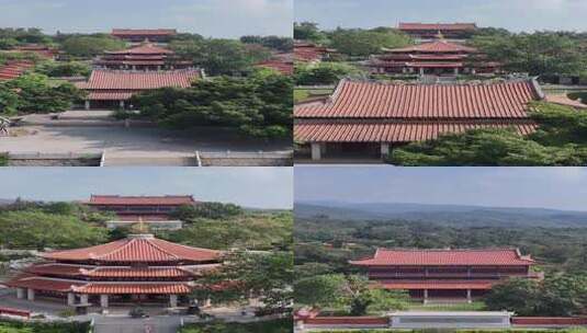 竖屏航拍福建泉州少林寺历史文化古建筑高清在线视频素材下载