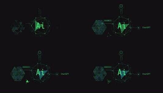 人工智能发展的动画信息图高清在线视频素材下载