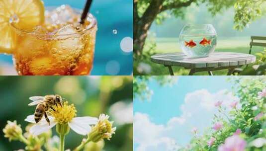 夏天夏至高清在线视频素材下载