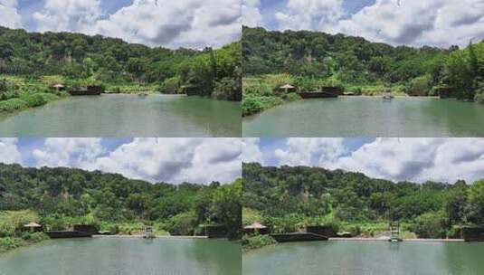 航拍海南五指山景区高清在线视频素材下载