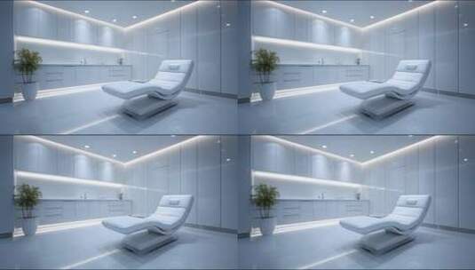 现代牙科诊所内部设计简洁明亮高清在线视频素材下载