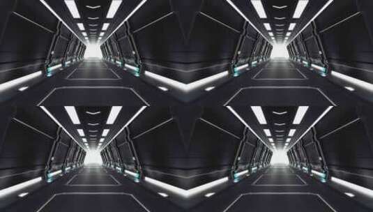 黑色科技隧道穿梭4K高清在线视频素材下载