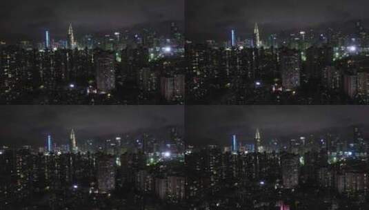 深圳南山区城市夜景高清在线视频素材下载