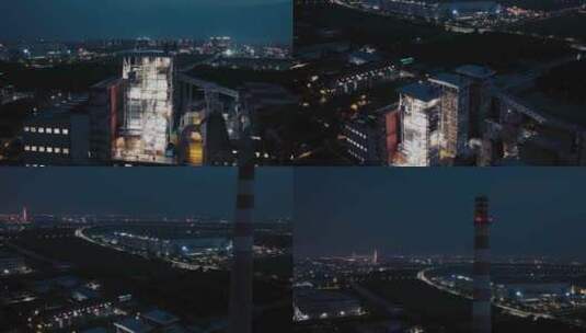 上海金山工厂航拍高清在线视频素材下载