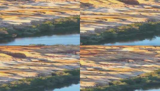 高清竖屏航拍五彩滩大峡谷河流高清在线视频素材下载