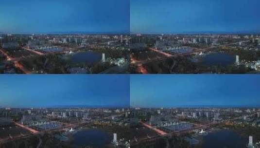 内蒙古呼伦贝尔海拉尔城市风光高清在线视频素材下载