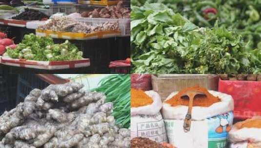 4K拍摄蔬菜农贸市场实拍视频高清在线视频素材下载