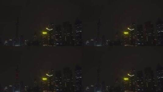 上海 夜景 陆家嘴 外滩 东方明珠 城市风光高清在线视频素材下载