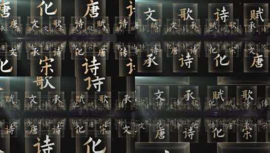 中国汉字文化02汉代 古风 文字素材高清在线视频素材下载