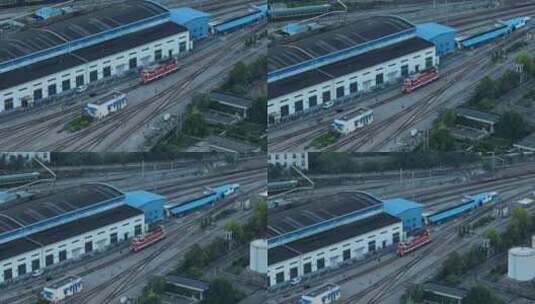 徐州市和平大桥车辆段高清在线视频素材下载