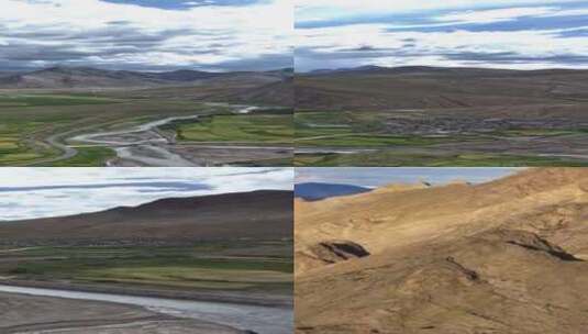 高清竖屏航拍西藏日喀则定日珠峰风光合集高清在线视频素材下载