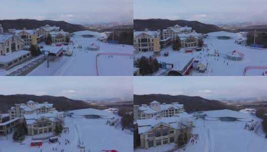 亚布力滑雪场高清在线视频素材下载