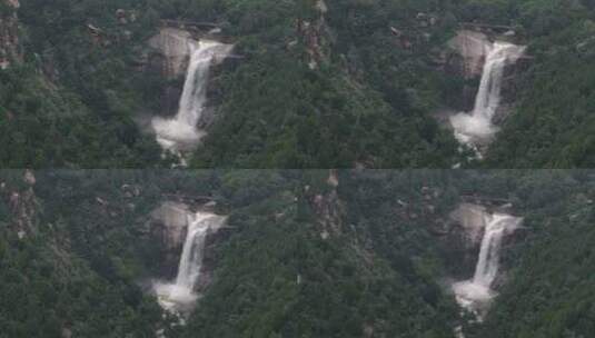 雨后泰山，龙潭飞瀑，高山流水高清在线视频素材下载