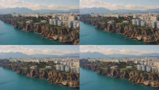 安塔利亚城市景观高清在线视频素材下载