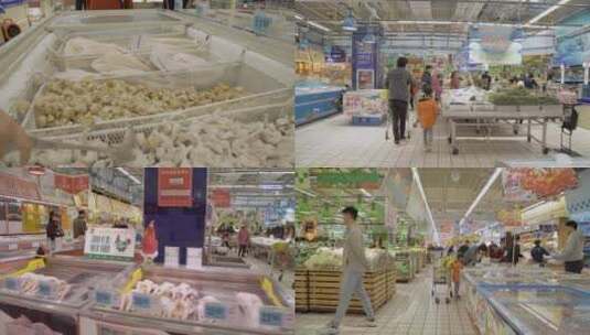 超市生鲜区高清在线视频素材下载