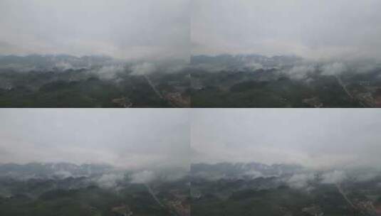 怀里五季 贵州 仁化 民宿  风景 烟雾缭绕高清在线视频素材下载