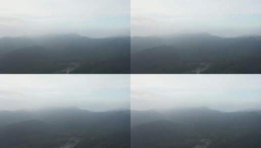 北高峰平流雾高清在线视频素材下载