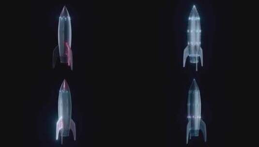 3D火箭扫描技术高清在线视频素材下载