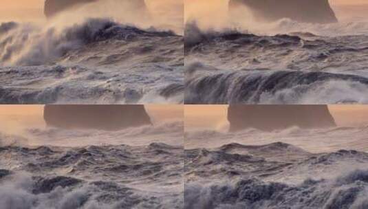 大海巨浪高清在线视频素材下载