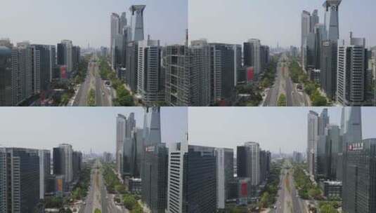 航拍深圳城市风光高清在线视频素材下载