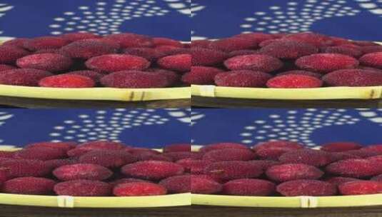 新鲜杨梅4k视频水果高清在线视频素材下载