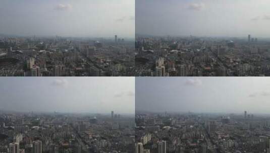 蓝天白云下的城市高清在线视频素材下载