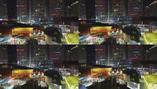 航拍贵阳城市夜景高清在线视频素材下载