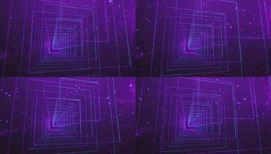 紫色矢量粒子线条背景高清在线视频素材下载