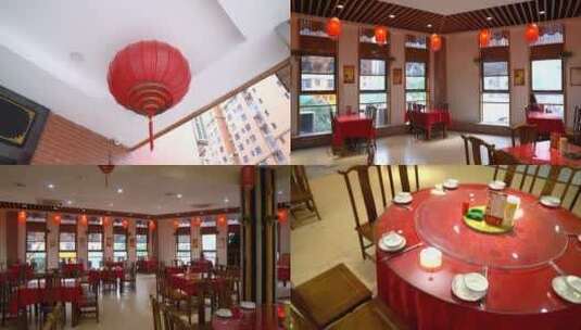 中式餐厅装修餐馆环境高清在线视频素材下载