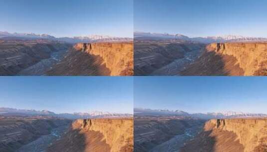 新疆安集海大峡谷清晨延时高清在线视频素材下载