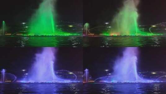 音乐喷泉4K实拍视频 (3)高清在线视频素材下载