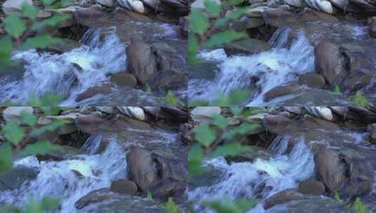 溪流小瀑布高清在线视频素材下载