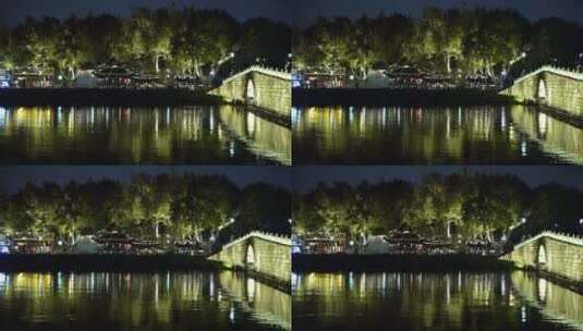 杭州西湖景区断桥夜景高清在线视频素材下载