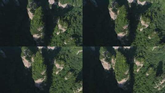 4K航拍张家界武陵源风景区群山高清在线视频素材下载