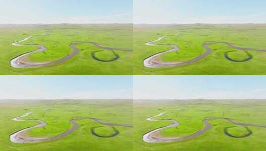 内蒙古大草原莫日格勒河高清在线视频素材下载