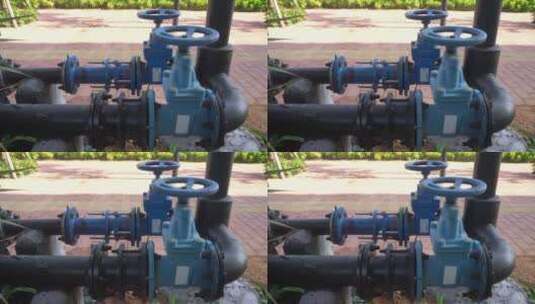 水表 水管 水阀 供水 自来水高清在线视频素材下载