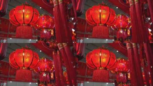 春节对联福字年货高清在线视频素材下载