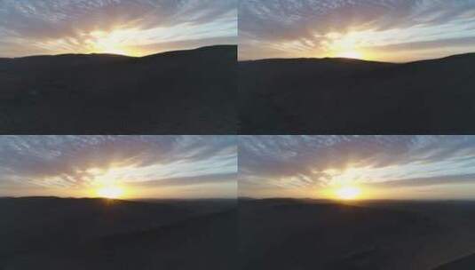 航拍阿拉善沙漠高清在线视频素材下载