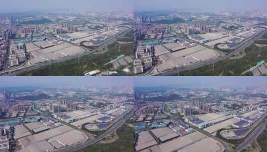 深圳比亚迪股份有限公司大景航拍前进高清在线视频素材下载